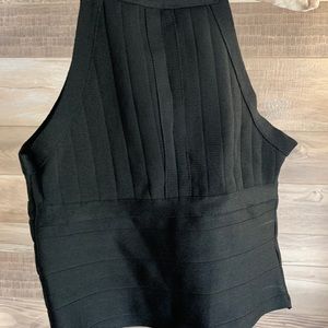 Black halter top